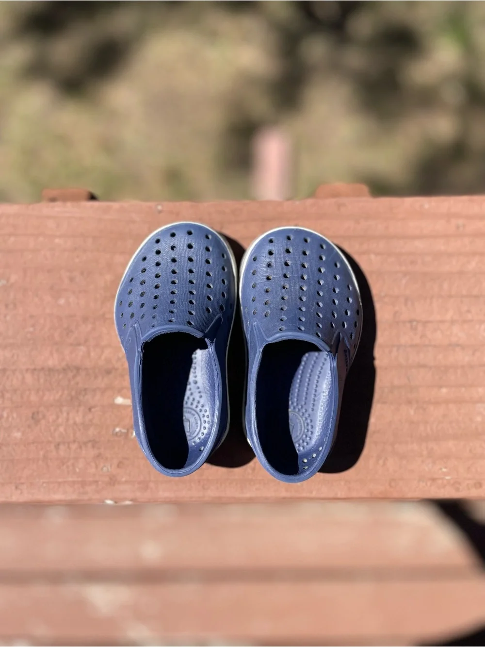 Native Shoes Kids Child Miles Slip-On Perforated Water Shoes - Navy Blue